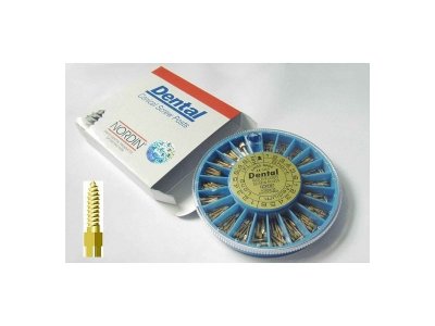 NORDIN GOLD DENTAL SCREW POST KIT 60 PCS