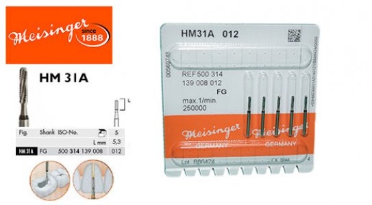 MEISINGER CROWN CUTTER HM31A -5pcs