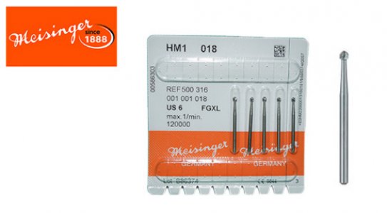 MEISINGER SURGICAL BUR ROUND (SIZE 018)-5pcs