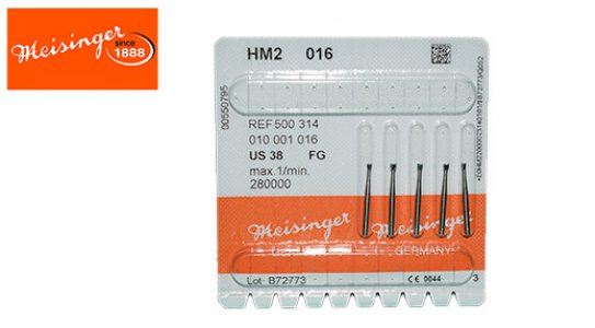 Meisinger Inverted Carbide Bur High Speed (Size 016) 5PCS