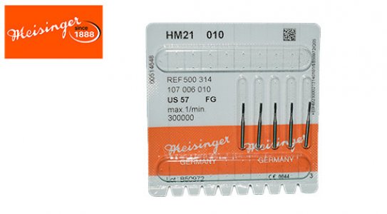 Meisinger Inverted Carbide Bur High Speed (Size 010) 5PCS