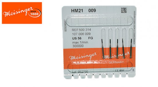 Meisinger Inverted Carbide Bur High Speed (Size 009) 5PCS