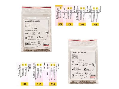DENTSPLY UNIMETRIC POSTS (25PCS)