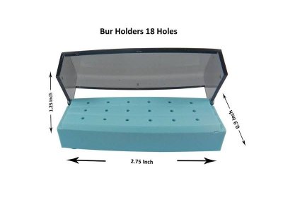 BUR HOLDER PLASTIC 18 HOLES AUTOCLAVABLE 134 C